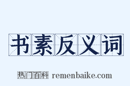 书素反义词是什么意思的图片